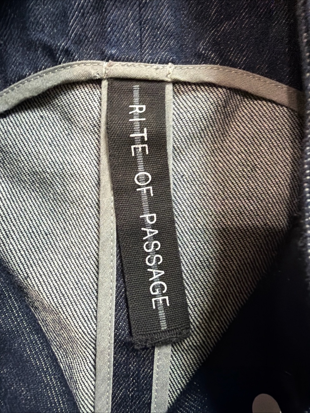 Dark Blue Denim Sleeveless Vest - Picture 3 of 11